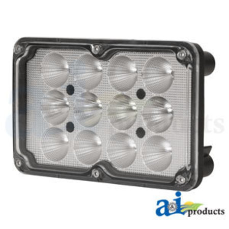 A & I PRODUCTS Work Lamp, LED, Flood / Spot Combo , Hi / Low, Rectangle 0" x0" x0" A-WL1300